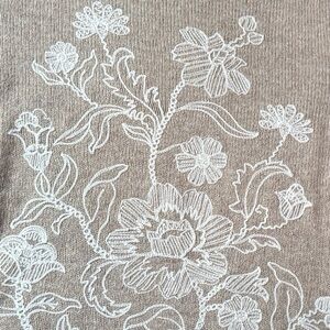 Loft Light Biege Winter Sweater  size Small Cotton Blend